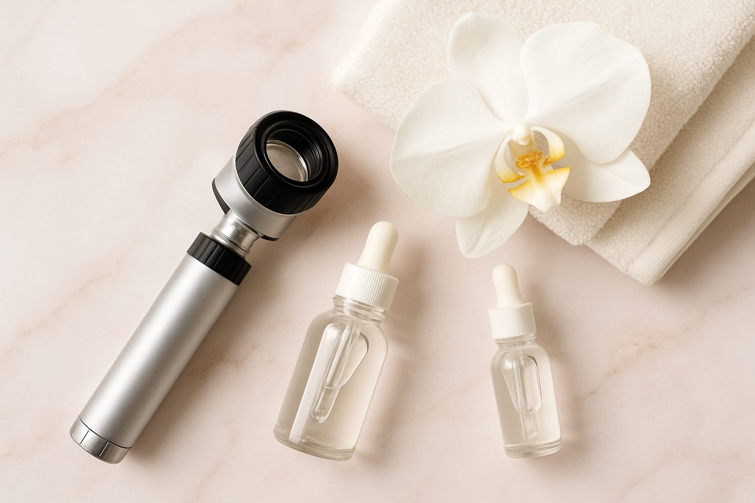 Dermatoscope et soins dermatologiques